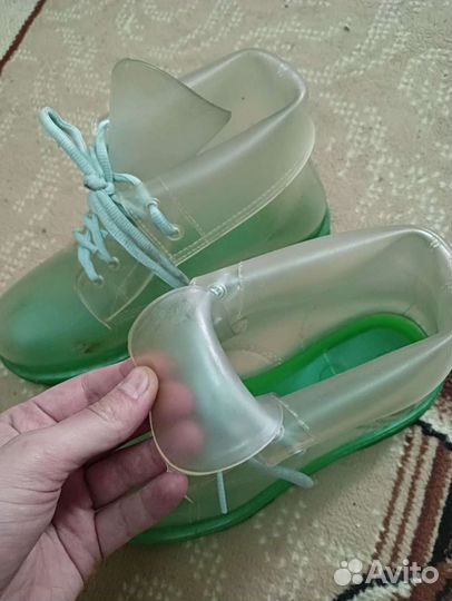 Ботинки женские прозрачные 39-40