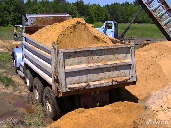 Песок \ Земля строительный разной фракции от 3кубо