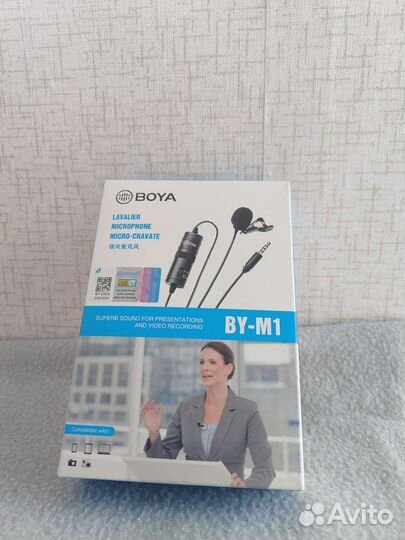 Микрофон петличный boya by-m1
