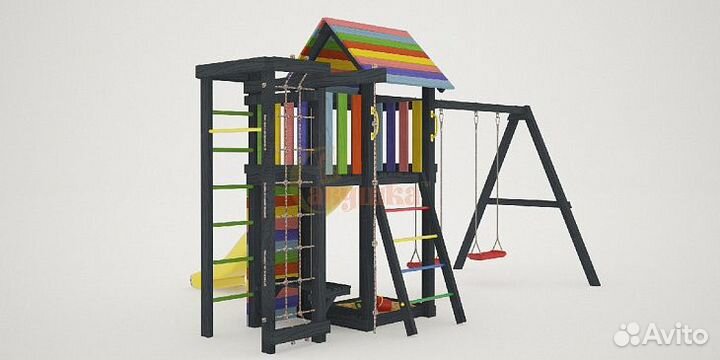 Детская игровая спортивная площадка black 6