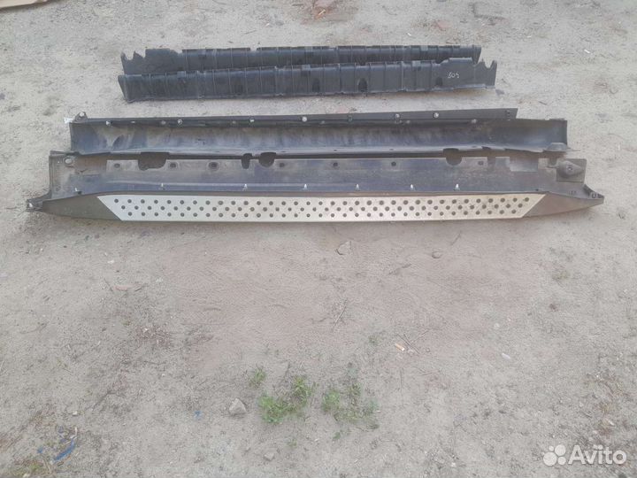 Пороги BMW X5 E70 алюминевые