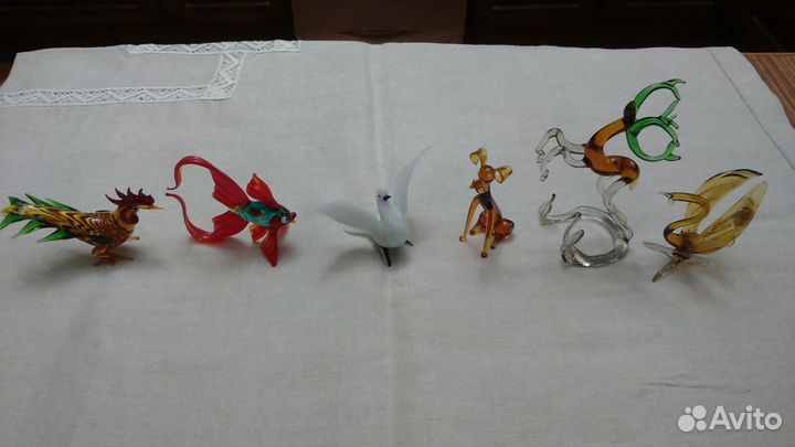 Стеклянные фигурки, Н10-16см