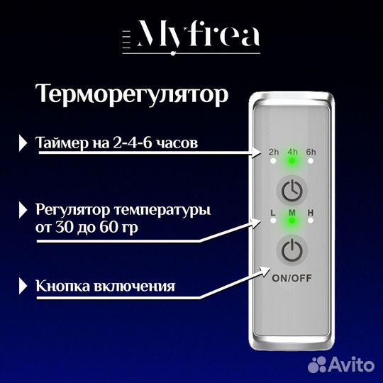 Полотенцесушитель электрический MyFrea MyMadrid с полкой 600х500 мм 99 Вт с терморегулятором хром