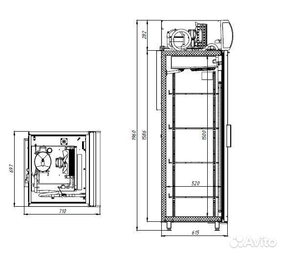 Шкаф холодильный фармацевтический шхф-0,5 дс