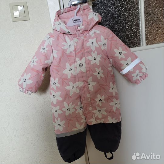 Зимний комбинезон для девочки 80