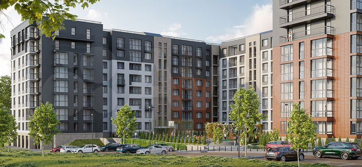 2-к. квартира, 66,7 м², 6/9 эт.