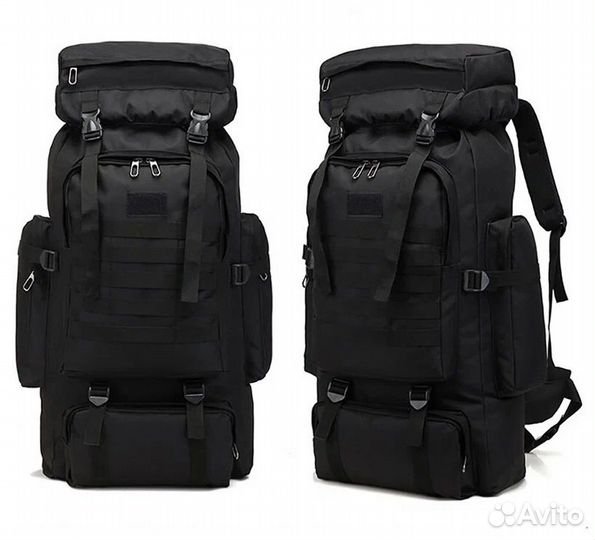 Рюкзак туристический 80л черный