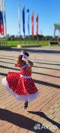 Платье стиляги горох