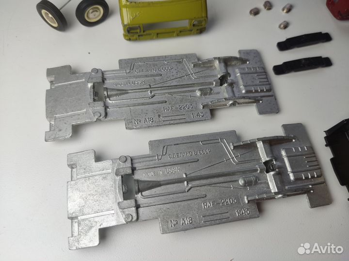 Запчасти коробки Раф А18 СССР 1:43