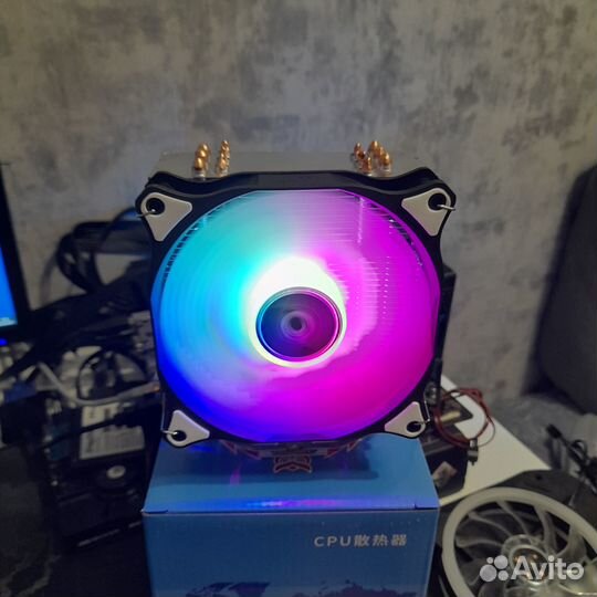 Кулер (башня) для процессора пк 180W RGB