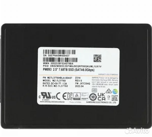 Твердотельный накопитель (SSD) Samsung MZ7L37T6hbl