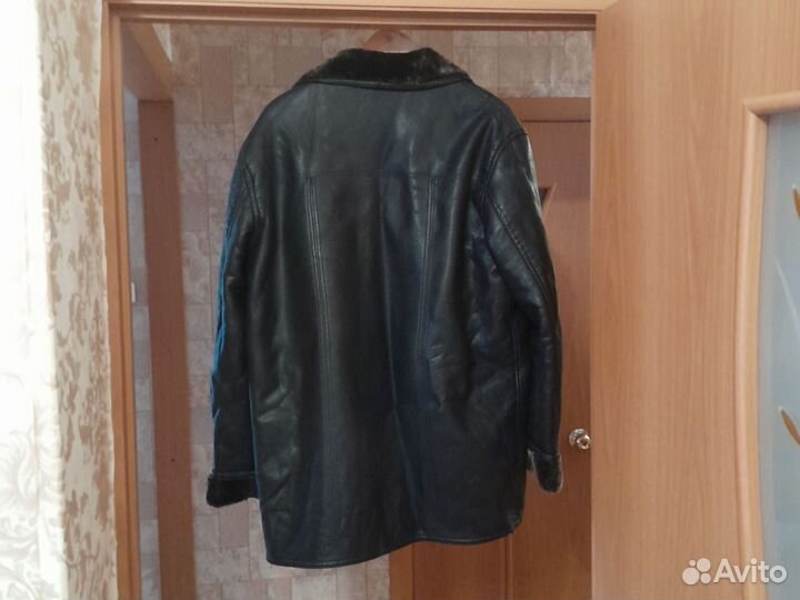 Кожаная дубленка мужская