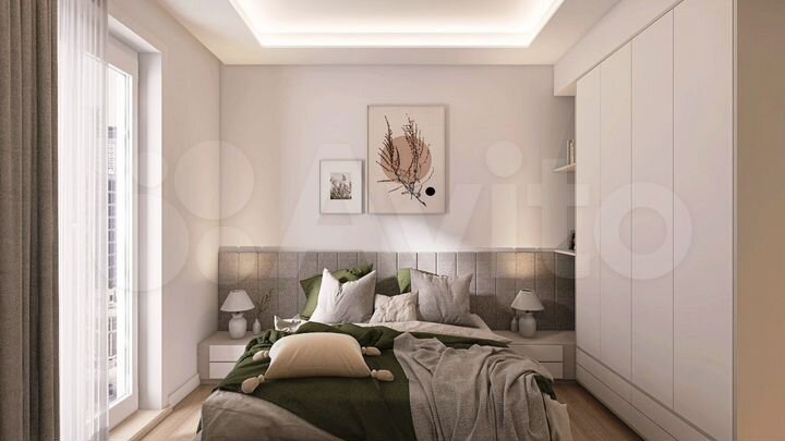 1-к. апартаменты, 53 м², 4/9 эт.