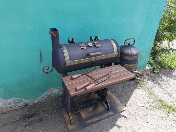 Мангал, коптильня, смокер, гриль 4 в 1