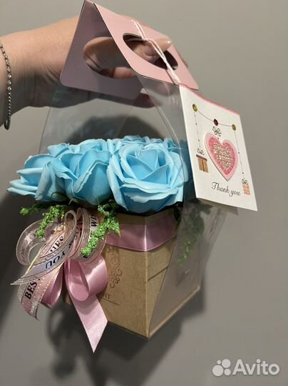 Букет. Розы из мыла. Подарок к празднику