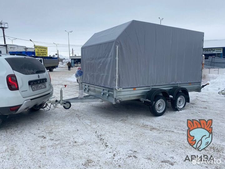 Двухосный прицеп 36.022 с тентом аэро 180 см