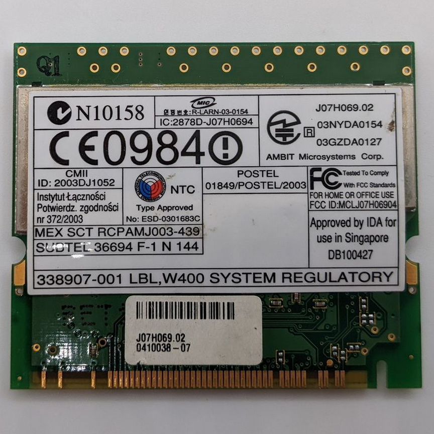 [325526-001] Wi-Fi Модуль 325526-001, Hp Compaq