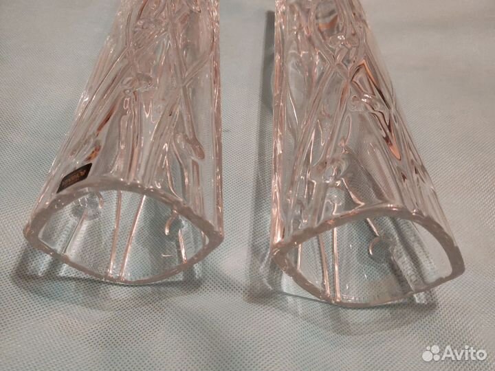 Ваза Bohemia Crystalite Чехословакия h 30 см