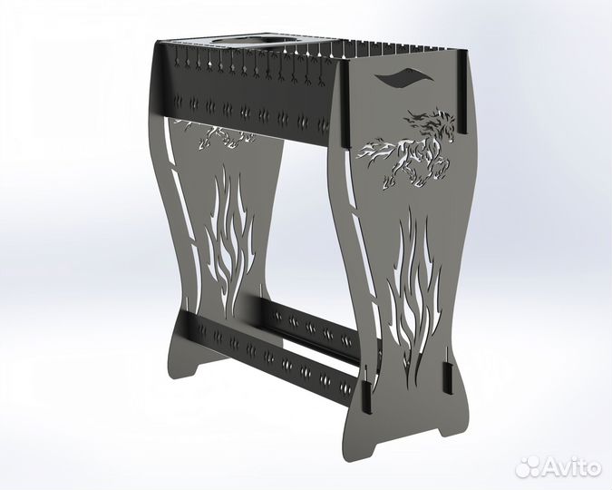 Мангалы стационарные дизайнерские разборные