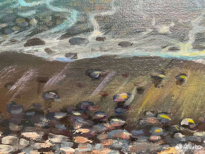 Картина морской пейзаж, с волной