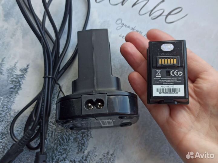 Xbox360 зарядка оригинал +1 акб + гарнитура в дар