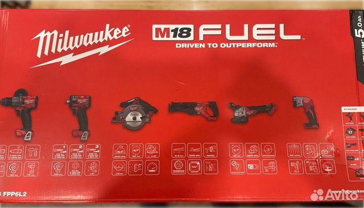 Набор инструментов Milwaukee M18 FPP6L2-502B