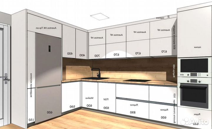 Кухня реальная цена за метр