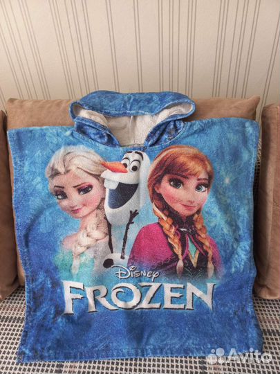 Халат-накидка на девочку 98 р.турецкий,махровый