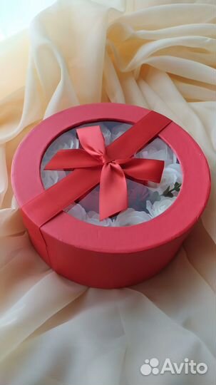 Мыльные розы в коробке