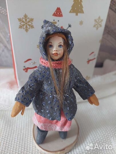 Ватная игрушка на елку