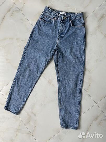 Джинсы zara mom fit 38 / mex 28