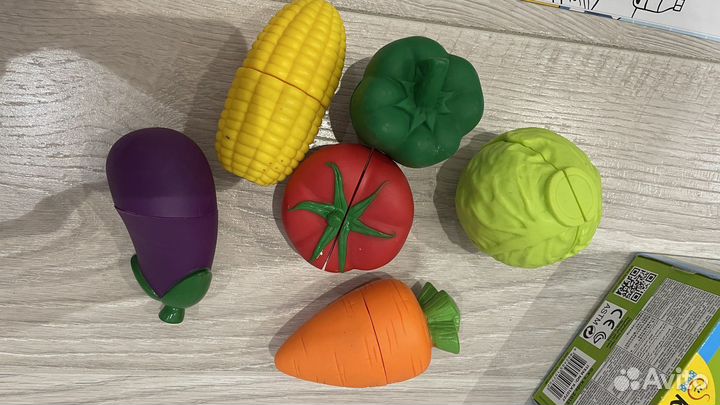 Развивающие игрушки овощи пазл