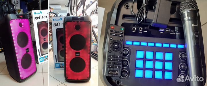 Колонка Eltronic 800вт Беспроводная блютуз система