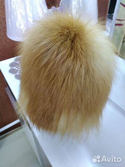 Шапка из лисы новая
