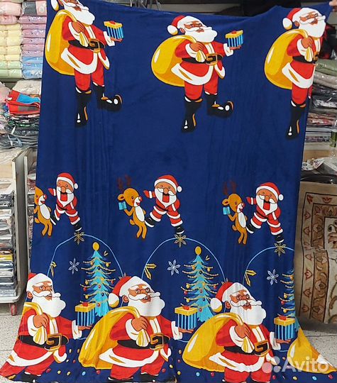 Плед новогодний