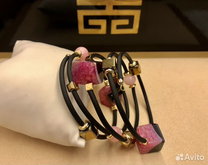 Обалденный браслет с шикарным пейзажным агатом