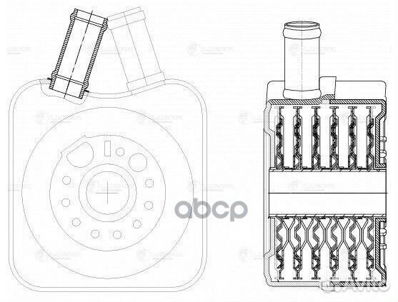 Радиатор масляный LOC1802 luzar