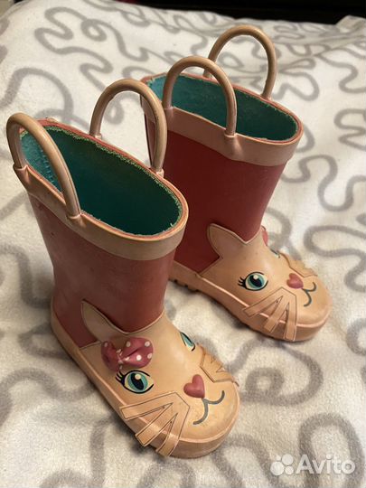 Сапоги mothercare резиновые 22 р детские б/у