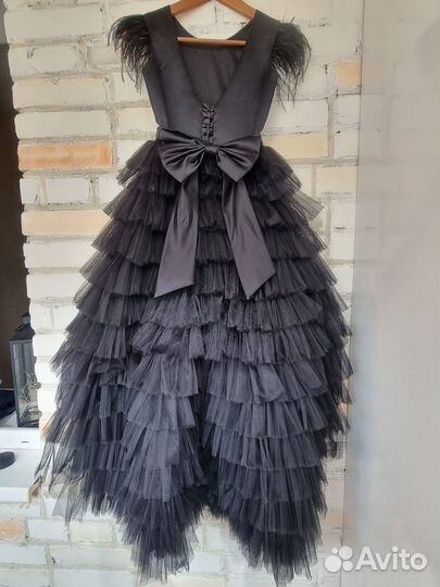 Платье нарядное 2в1 для девочки 146-152 (10-11лет)