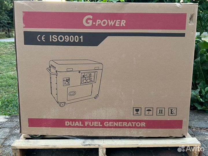 Генератор дизельный 10 kW G-power трехфазный 11000