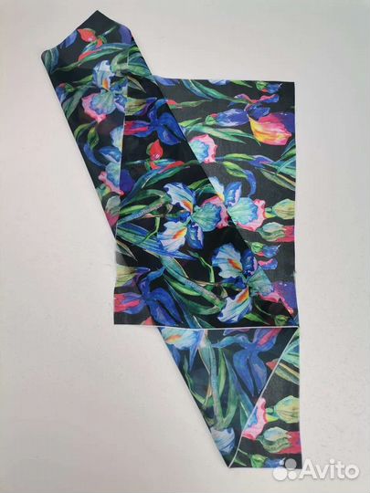 Ткань Шифон с принтом на отрез / опт