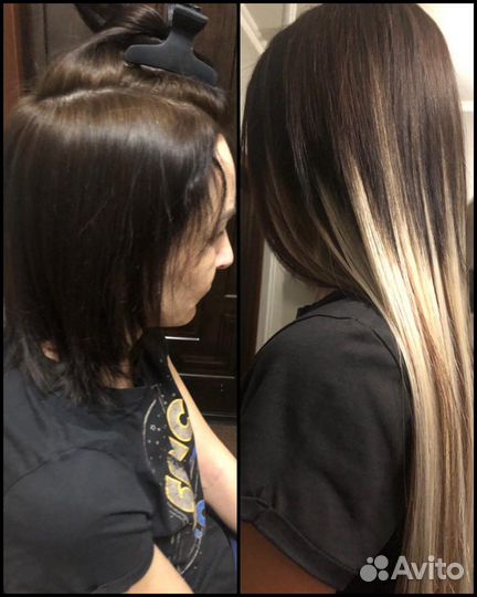 Модель на наращивание волос