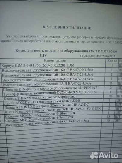 Электрощит, вру