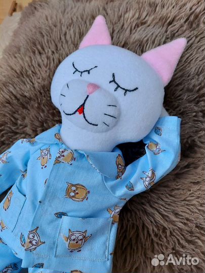 Текстильная игрушка Кот Сплюшка