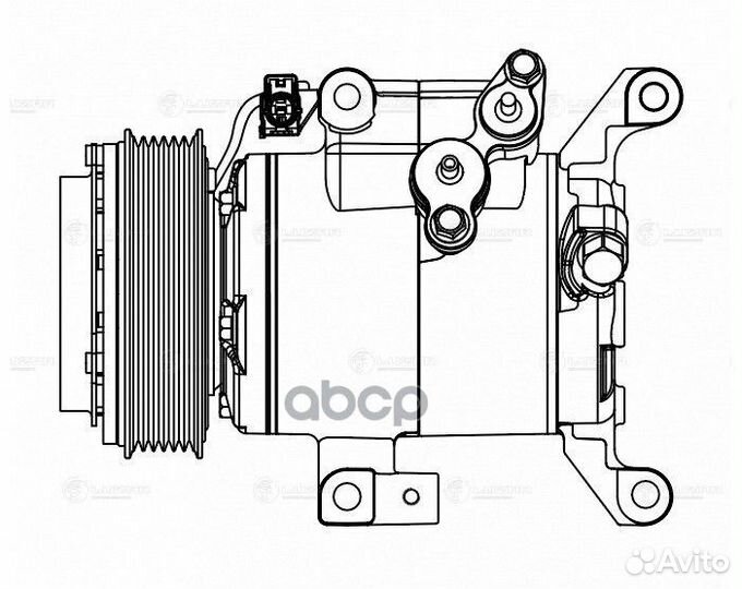 Компрессор кондиционера (запчасть) lcac2505 luzar