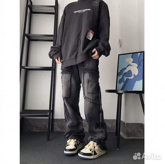 Джинсы Distressed Balenciaga Type