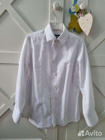 Рубашка белая Gulliver, 128