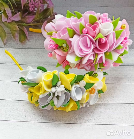 Ободок ручной работы из фоамирана