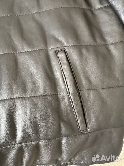 Кожаная куртка мужская 50 52