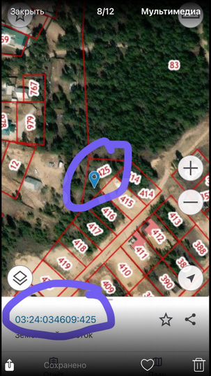 Участок 9,6 сот. (СНТ, ДНП)